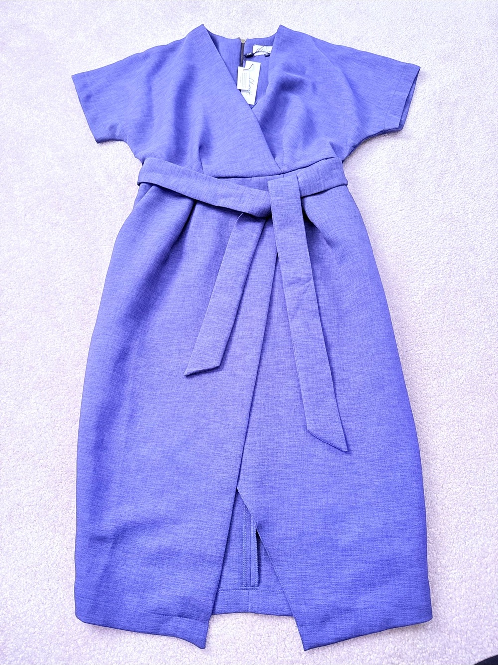 CLOSET Blue Wrap Midi Dress
